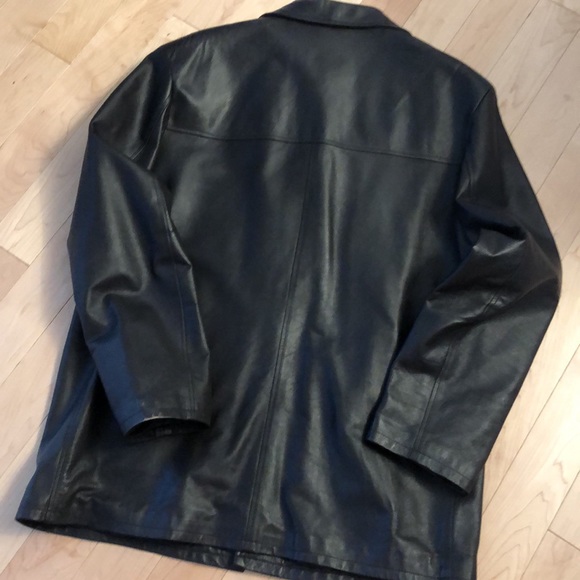 MEN’s AUTHENTIC ITALIAN made LEATHER Jacket European Size 54 - Picture 7 of 13